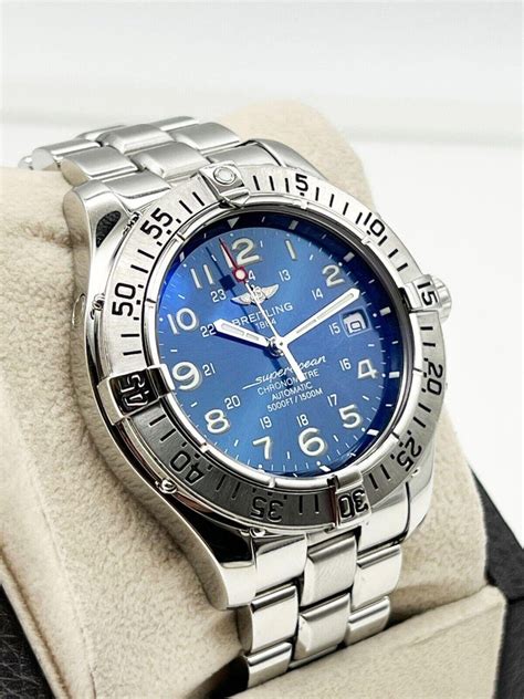 breitling superocean a17360 blue|breitling superocean a17360 price.